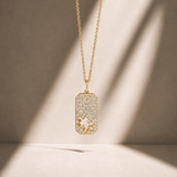 Diamond Tag Necklace
