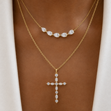 Marquise Diamond Cross